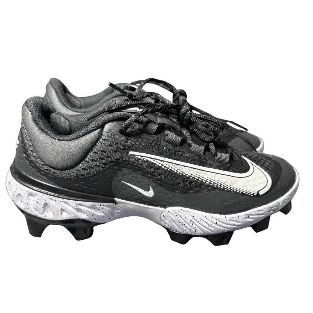 Nike Alpha Huarache Elite 4 MCS Baseball Cleat Black White FD6221-003 Sz 15